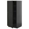 METOD Visoki element s policama, Crnosiva/Lerhyttan crno bajcovano, 60x60x140 cm