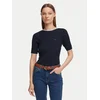 Tommy Hilfiger Bluza Fine Gg Cable Boat WW0WW50103 Mornarsko modra Regular Fit