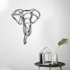 Wallity Zidna dekoracija Slon 2, 52x41 cm 2 mm, Crna
