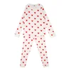 PETIT BATEAU Pižama rdeča/bela