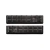 Door sill trims Citroen Jumpy 2016- (front, dark, matte)