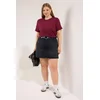 Trendyol Curve Ženska majica Tbbss22Ts0733, Bordo