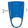 Dekorativna maska prednje maske, crna 2003-35-X0050 za skuter Motovene Roma S9C