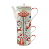 Tea serving set, porcelain, SANTAS CAROUSEL - Nuova R2S brand