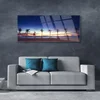tulup.si Slika na akrilnem steklu Palm tree morje landscape 125x50 cm 2 obešalnika