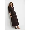 Trendyol Modest Ženska haljina Tctss26Eb00159, Smeđa