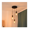 Luster na sajli MELODY 3xE27/15W/230V u crnoj boji