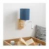 Brilagi - LED zidna lampa NUBILA WOOD 1xE27/25W/230V+ LED/3W hrast/tamno plava