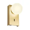 Redo 01-4657 - LED zidno svetlo NORMA LED/5W/230V CRI 90 USB zlatna
