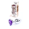 Jewellery Silver Heart PLUG- Purple