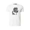 Karl Lagerfeld Majica siva/črna/bela