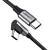 Ugreen US255 USB-A 2.0 na USB tip C 3A 1m 90 stepeni Kabl