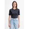 GUESS Pulover Rosie  temno modra / srebrna