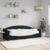 Dnevni krevet s madracem crni 80 x 200 cm od tkanine