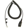 JABRA QD Cord to RJ45, coiled, 0,5 - 2m, only in connection with JABRA BIZ 2400 balanced on Siemens Openstage