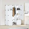 Modularni ormarić s 9 odjeljaka 109x36,5x143 cm bijeli