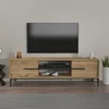 Hanah home TV Komoda Eslem Hrast-Crna