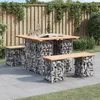 Vrtni stol Gabion dizajn 100x102x72 cm Masivno drvo Bor