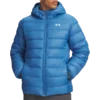Moška bunda Under Armour  Legend Down Hooded Jacket Aegean Blue / White