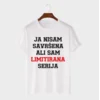 MAFIMI Ženska majica Ja nisam savršena ali sam limitirana serija, Bela