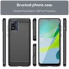 Techsuit Carbon Silicone maska za Motorola Moto E13 – crna