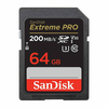 SanDisk pomnilniška kartica sandisk extreme pro sdxc 64 gb 200/90 mb/s uhs-i u3 (sdsdxxu-064g-gn4in)