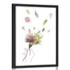 Plakat s paspartujem cvetlična vila - 20x30 silver