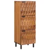 Highboard Finš acacije smeđa 40 x 33 x 110 cm Čvrsto drvo manga