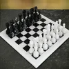 Šah Set Marble White & Black 30 x 30 cm