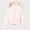 Cropp - Prošivena jakna s kapuljačom - pastelno pink