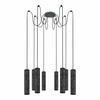 EGLO Viseća lampa MENTALONA 8xGU10 teraco antracit 39824