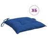 Jastuci za stolice 6 kom plavi 40 x 40 x 7 cm od tkanine Oxford