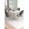 Hanah Home Trpezarijski set, 5 komada, Sivi