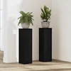 Stalak za biljke 2 pcs Crni hrast 17 x 17 x 60 cm