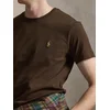 Polo Ralph Lauren Majica 710671438533 Temno rjava Custom Slim Fit