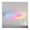 Brilagi - LED RGBW prigušiva plafonska svetiljka CLARE 5xE27/9W/230V Wi-Fi bela
