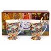Komplet 2 porcelanastih skodelic z žličkami 300 ml v slogu Kandinskega + škatla