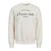 JACK & JONES Majica Ocean Club kremna/črna