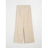 Sinsay - Wide leg pantalone sa mešavinom viskoze - boja pšenice