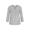 TOM TAILOR Bluza dimno modra/bela