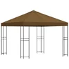 Vidaxl Paviljon 3 x 3 m Taupe Poliester in jeklo 190 gsm