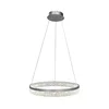 LED luster na sajli GALA LED/25W/230V, prečnik 50 cm, srebrne boje