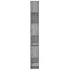 Ormarić za knjige / pregrada siva boja hrasta 60 x 24 x 186 cm