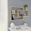 Zidne police boja hrasta sonome 104x20x58,5cm konstruirano drvo