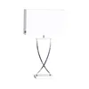 ByRydens 2820440-5000 - Stona lampa OMEGA 1xE27/5W/230V bela/sjajni hrom