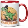 shumee SKODELICA ZA DEDKJA SMEŠNI DINOZAVER DEDEK ZAVER T REX DARILO ZA DEDKOV DAN