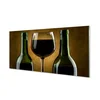tulup.si Slika na akrilnem steklu 2 steklenici vina stekla 120x60 cm 2 obešalnika