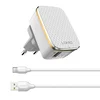 LDNIO Kućni punjač A1204Q Quick Charge 3.0 USB 5V 2.4A sa type C kablom beli