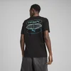 Mens Puma Graphics 3 Circles T-Shirt, Black, Size M, Clothing