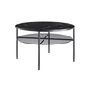 Livetastic Klubska Miza Marble, Črna, O 81cm